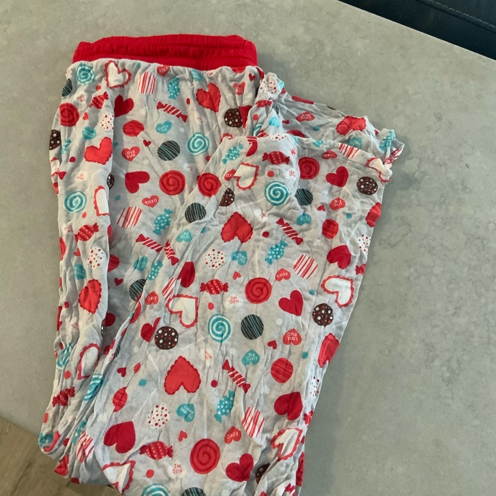 Little Sleepies Gray Sweet Valentine print Pajamas